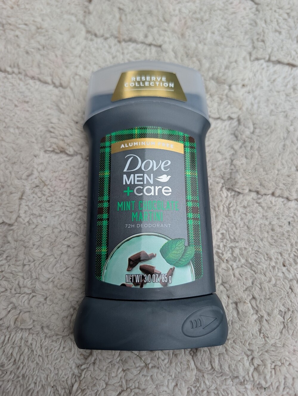 Mint Chocolate Martini 72H Deodorant Stick - Gray/Green Made Dove Rare